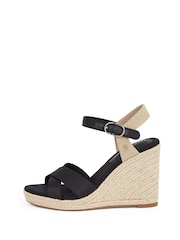 Tommy Hilfiger Pink Satin High Wedge Espadrilles - Image 3 of 6