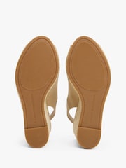Creme - Tommy Hilfiger Mid Wedge Slingback Sandals - Imagem 6 de 7