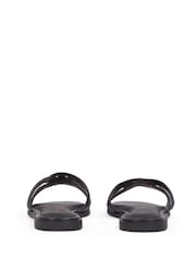 Tommy Hilfiger Black Logo Strap Mules - Image 5 of 6