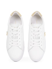 Tommy Hilfiger White Platform Metallics Court Trainers - Image 6 of 6