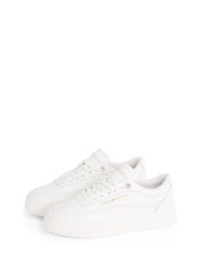 Tommy Hilfiger White Modern Court Leather Trainers - Image 3 of 6