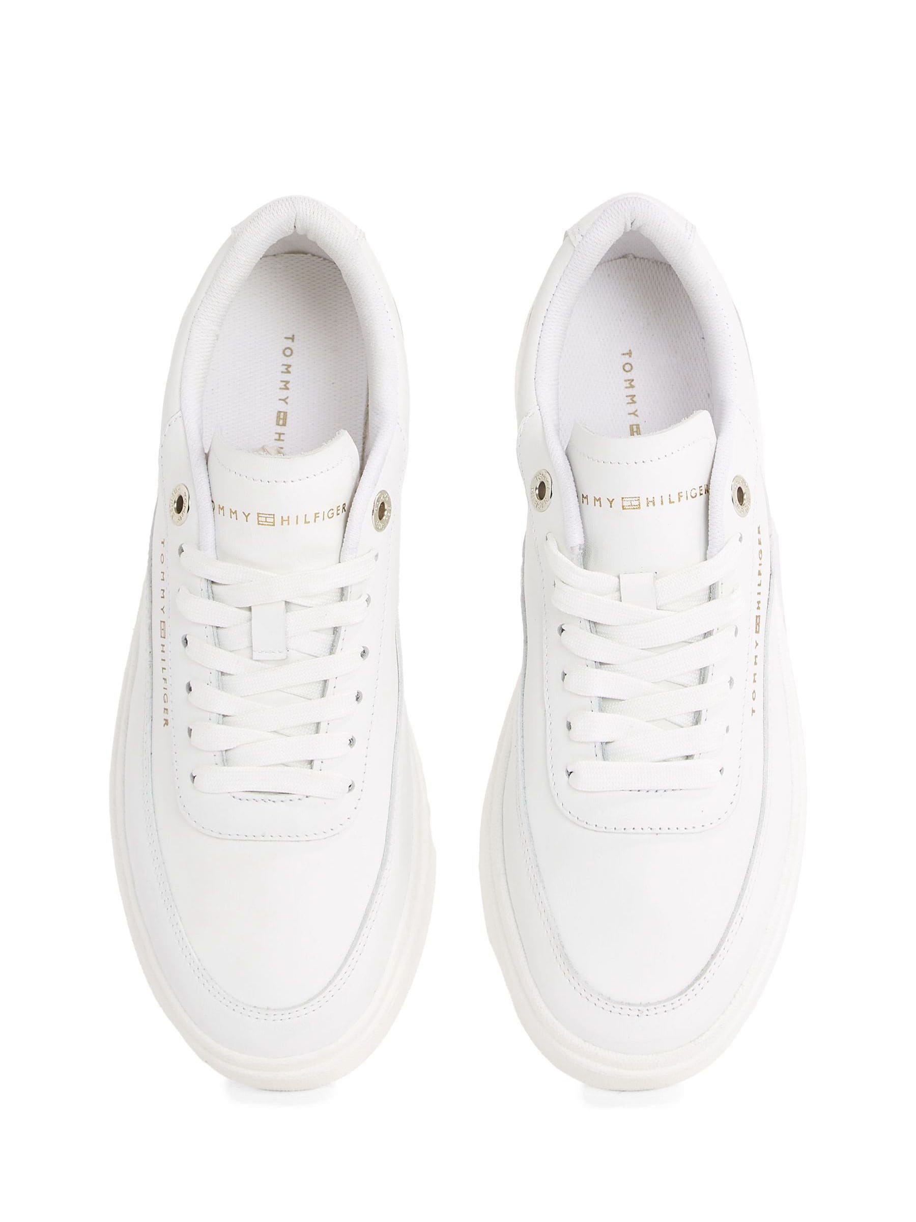 Buy Tommy Hilfiger White Modern Court Leather Trainers from Next
