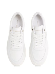 Tommy Hilfiger White Modern Court Leather Trainers - Image 5 of 6