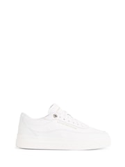 Tommy Hilfiger White Modern Court Leather Trainers - Image 6 of 6