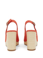Tommy Hilfiger Mid Pink High Wedge Slingback Espadrilles - Image 5 of 6