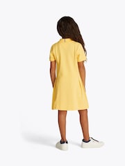 Tommy Hilfiger Yellow Pleated Short Sleeve Polo Dress - Image 2 of 5