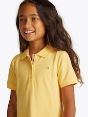 Tommy Hilfiger Yellow Pleated Short Sleeve Polo Dress - Image 3 of 5