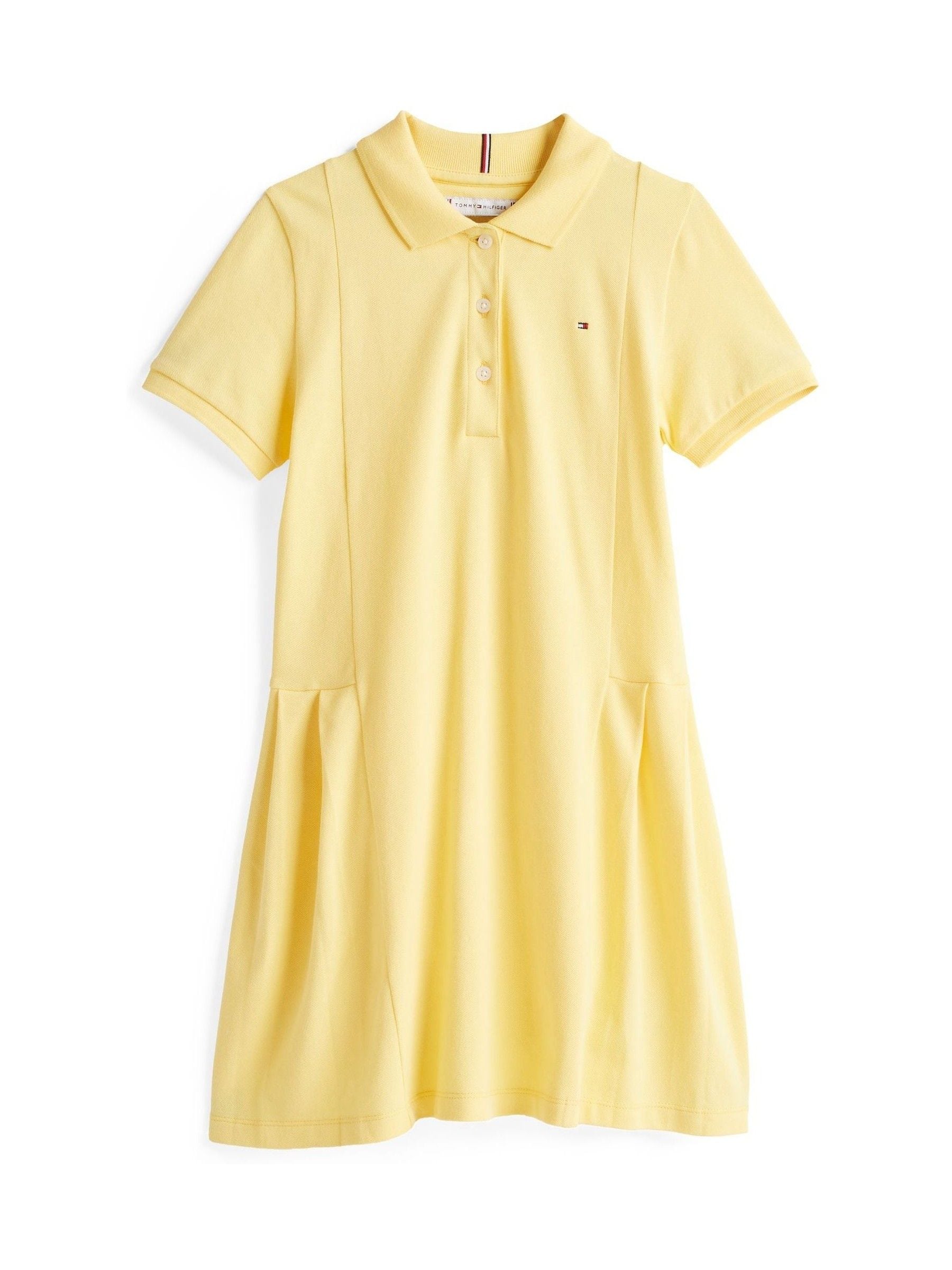 tommy hilfiger yellow lace dress Tommy Hilfiger - Self Tie Strap Smock Midi Dress - Yellow
