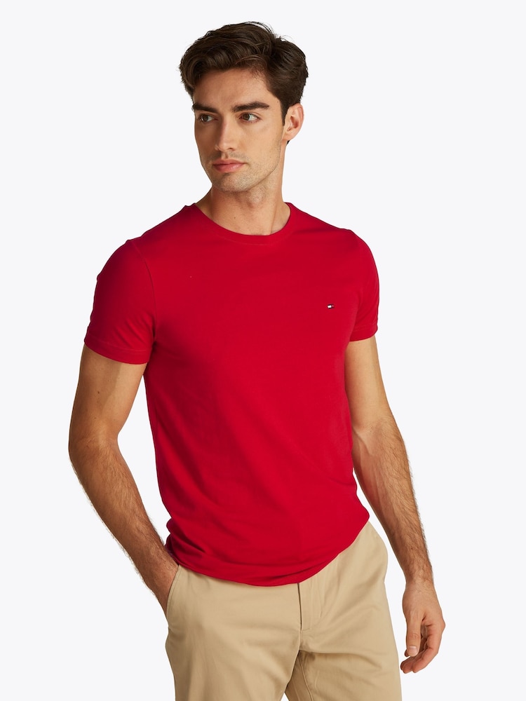 Tommy Hilfiger зауженная хлопковая футболка - Image 1 of 7