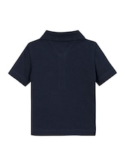 Tommy Hilfiger Blue Essential Flag Short Sleeve Polo Shirt - Image 2 of 2