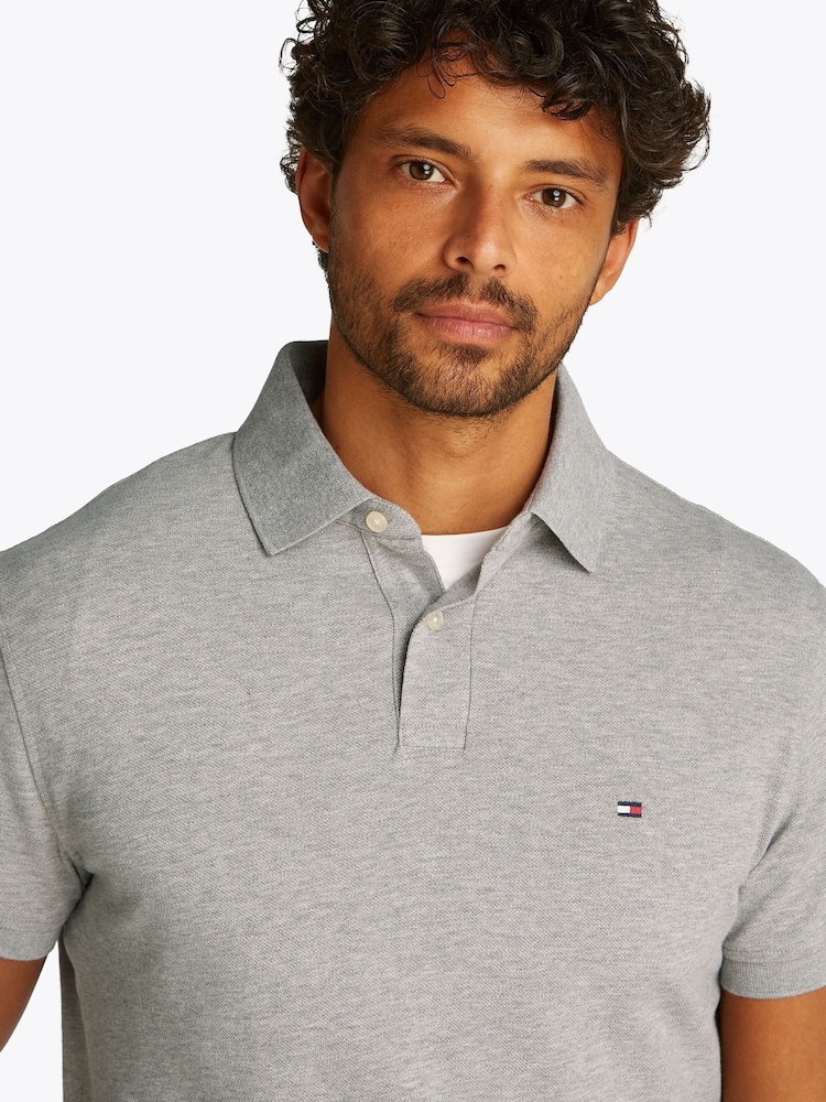 Сірий - Tommy Hilfiger 1985 стандартний крій Стрейчевий сорочки поло - Image 4 of 6