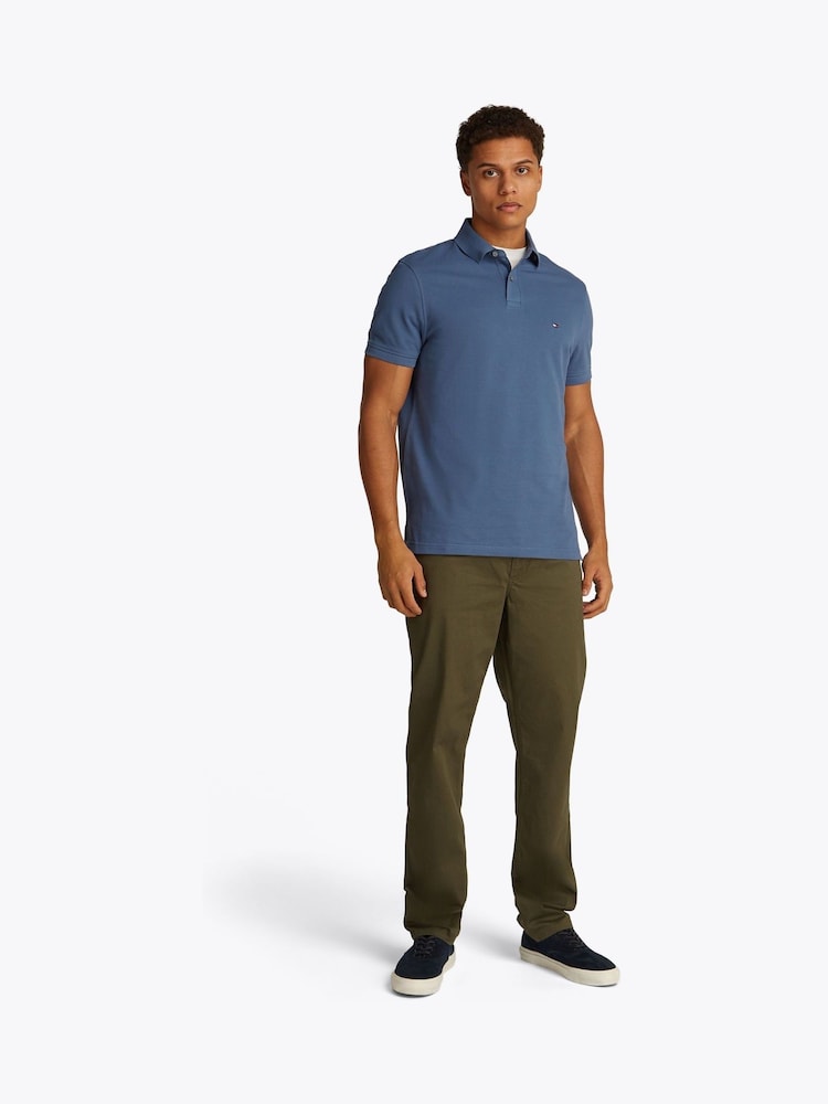 Tommy Hilfiger Light Blue 1985 Regular Fit Stretch Polo Shirt - Image 2 of 7