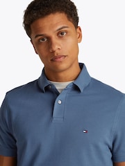Tommy Hilfiger Light Blue 1985 Regular Fit Stretch Polo Shirt - Image 5 of 7