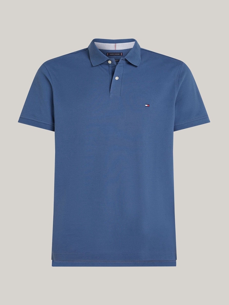 Tommy Hilfiger Light Blue 1985 Regular Fit Pique Polo Shirt - Image 5 of 5 Tommy Hilfiger Light Blue 1985 Regular Fit Pique Polo Shirt - Image 5 of 5