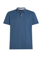 Tommy Hilfiger Light Blue 1985 Regular Fit Stretch Polo Shirt - Image 6 of 7
