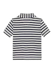 Hellblau - Tommy Hilfiger Rib Stripe Short Sleeve Polo Shirt - Bild 2 von 2