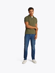 Tommy Hilfiger Green 1985 Slim Stretch Cotton Polo Shirt - Image 2 of 7