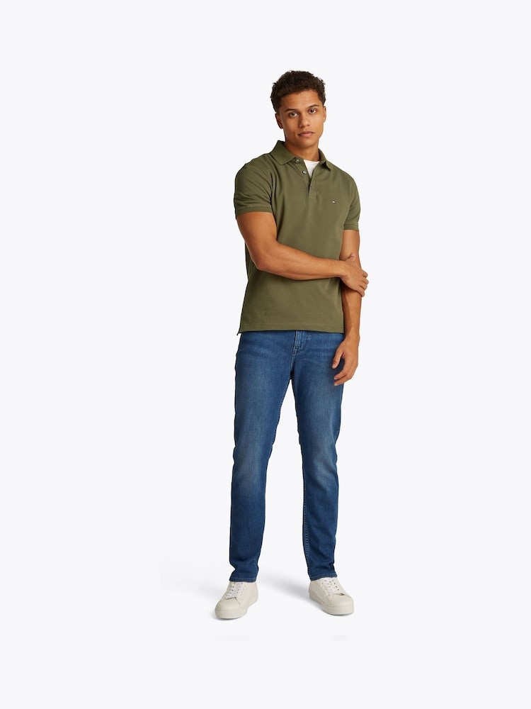 Tommy Hilfiger Green 1985 Slim Stretch Cotton Polo Shirt - Image 2 of 7
