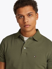 Tommy Hilfiger Green 1985 Slim Stretch Cotton Polo Shirt - Image 4 of 7