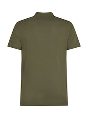 Tommy Hilfiger Green 1985 Slim Stretch Cotton Polo Shirt - Image 6 of 7