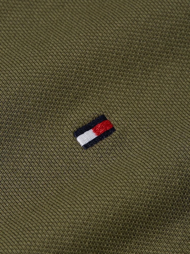 Tommy Hilfiger Green 1985 Slim Stretch Cotton Polo Shirt - Image 7 of 7