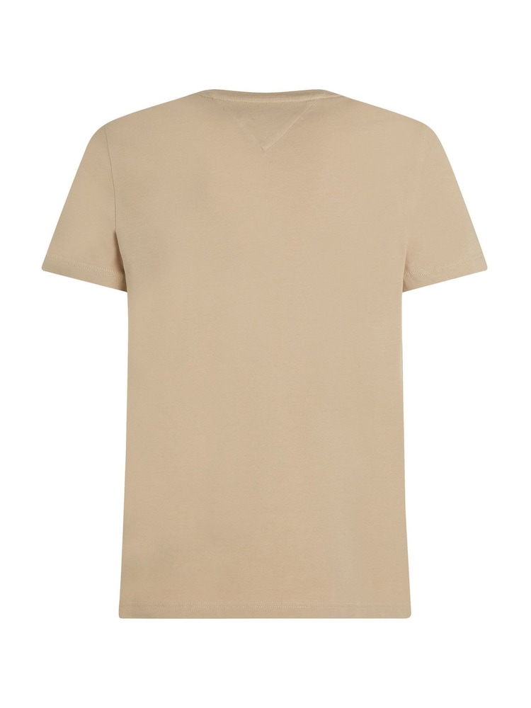Luonnollinen - Tommy Hilfiger Slim Stretch- Cotton T-paita - Kuva 6 / 6