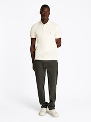 Tommy Hilfiger Cream 1985 Slim Stretch Cotton Polo Shirt - Image 2 of 6