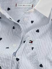 Tommy Hilfiger Blue Stripe Long Sleeve Shirt - Image 8 of 8
