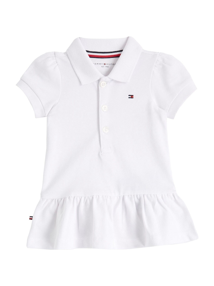 Tommy Hilfiger White Pique Polo Short Sleeve Dress - Image 1 of 2