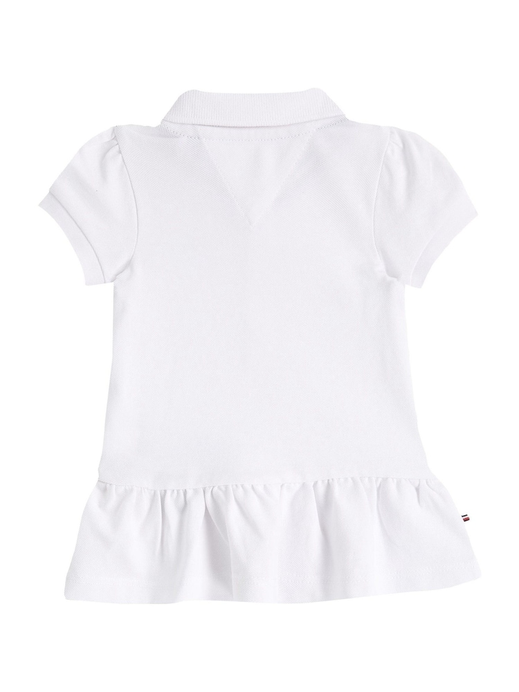 Tommy Hilfiger White Pique Polo Short Sleeve Dress - Image 2 of 2
