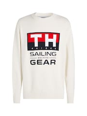 Tommy Hilfiger White GI Sailing Crew Neck Jumper - Image 1 of 1