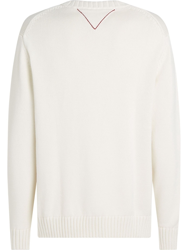 Tommy Hilfiger White GI Sailing Crew Neck Jumper - Image 2 of 3