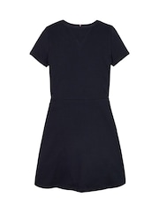 Tommy Hilfiger Blue Essential Skater 100% Cotton Dress - Image 5 of 5