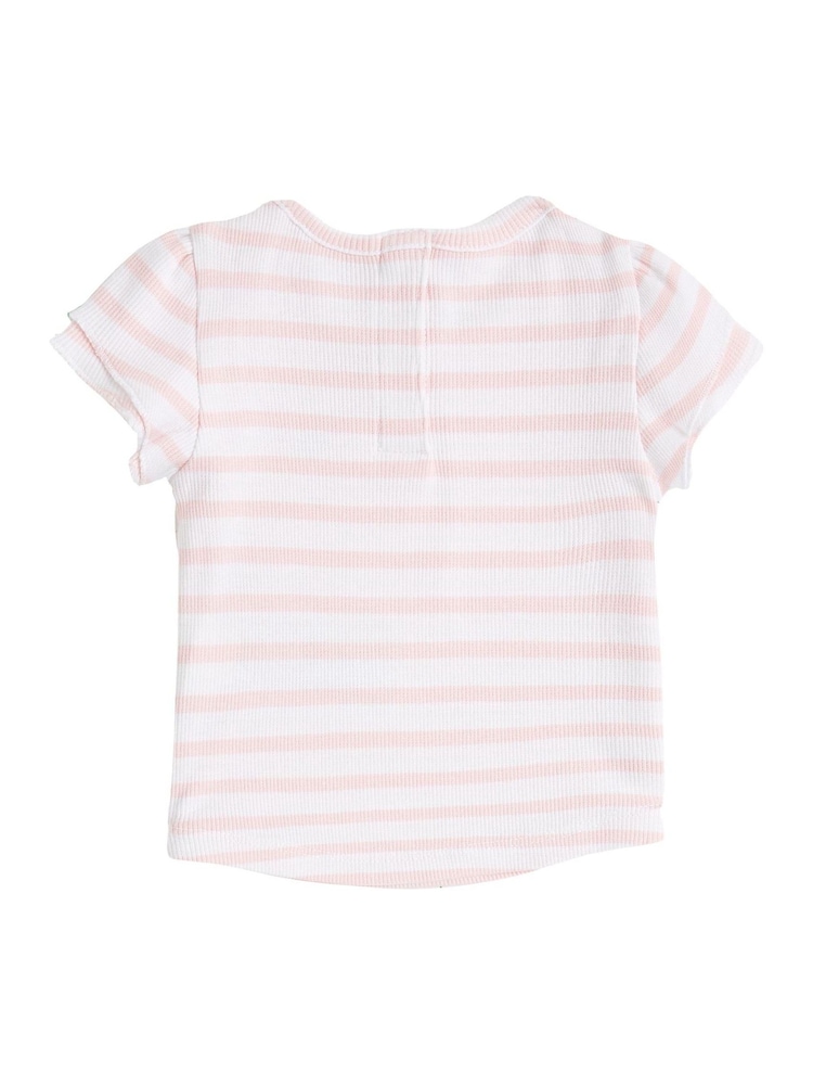 Tommy Hilfiger Pink Striped Rib T-Shirt - Image 2 of 2