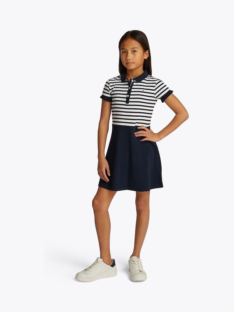 Tommy Hilfiger Blue Polo Skater Dress - Image 1 of 5