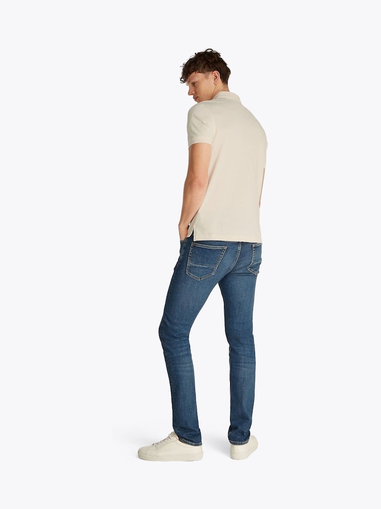 Tommy Hilfiger Off White 1985 Regular Fit Stretch Polo Shirt - Image 3 of 7