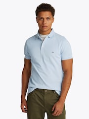 Tommy Hilfiger Light Blue 1985 Slim Stretch Cotton Polo Shirt - Image 1 of 7