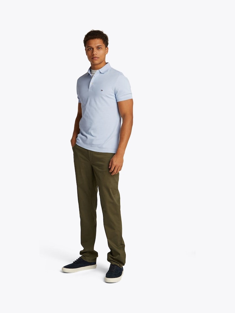 Svetlo modra - Tommy Hilfiger 1985 raztegljivo bombažna polo majice - Slika 2 iz 7 Svetlo modra - Tommy Hilfiger 1985 raztegljivo bombažna polo majice - Slika 2 iz 7