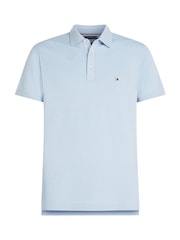 Tommy Hilfiger Light Blue 1985 Slim Stretch Cotton Polo Shirt - Image 5 of 7