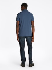 Tommy Hilfiger Blue 1985 Slim Stretch Cotton Polo Shirt - Image 4 of 7
