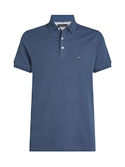 Tommy Hilfiger Blue 1985 Slim Stretch Cotton Polo Shirt - Image 6 of 7