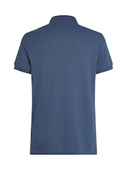 Tommy Hilfiger Blue 1985 Slim Stretch Cotton Polo Shirt - Image 7 of 7