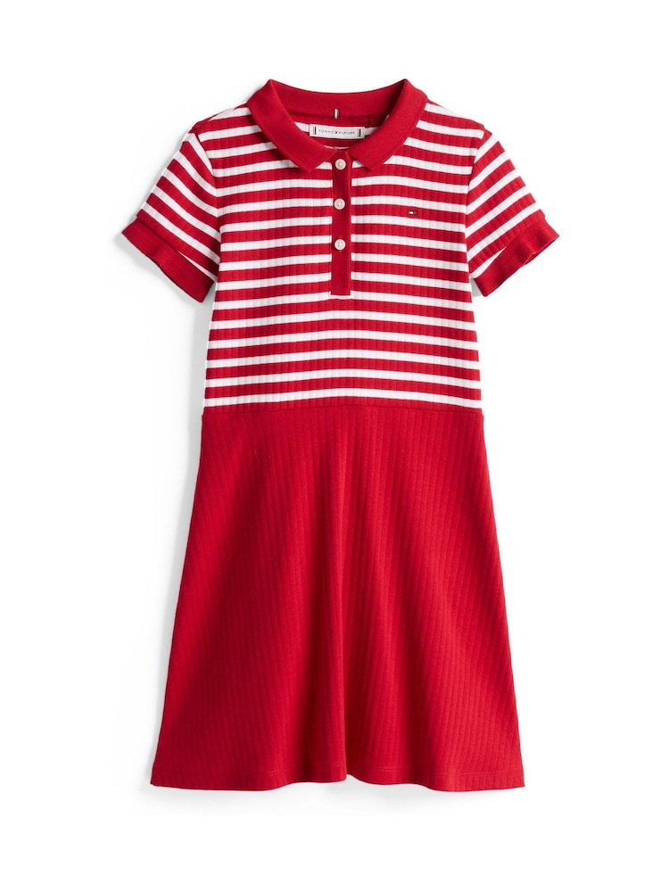 Tommy Hilfiger Red Polo Skater Dress - Image 4 of 5