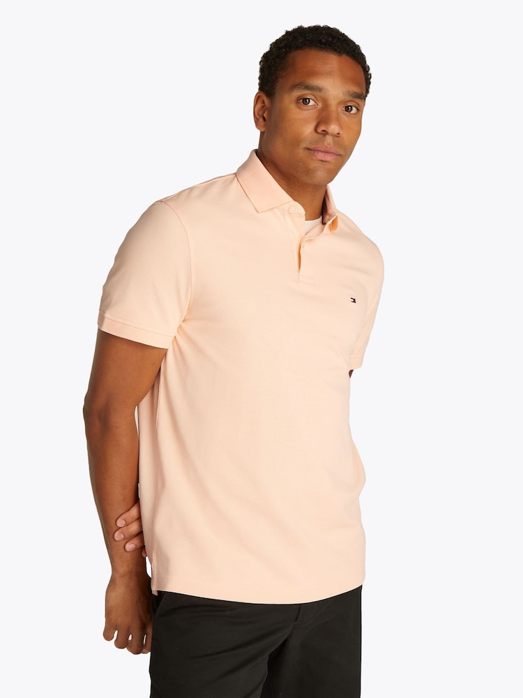 Tommy Hilfiger Cream 1985 Regular Fit Stretch Polo Shirt - Image 1 of 6