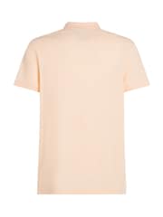 Tommy Hilfiger Cream 1985 Regular Fit Stretch Polo Shirt - Image 5 of 6