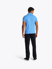 Tommy Hilfiger Dark Blue 1985 Slim Stretch Cotton Polo Shirt - Image 3 of 6