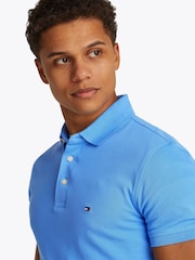 Tommy Hilfiger Dark Blue 1985 Slim Stretch Cotton Polo Shirt - Image 4 of 6
