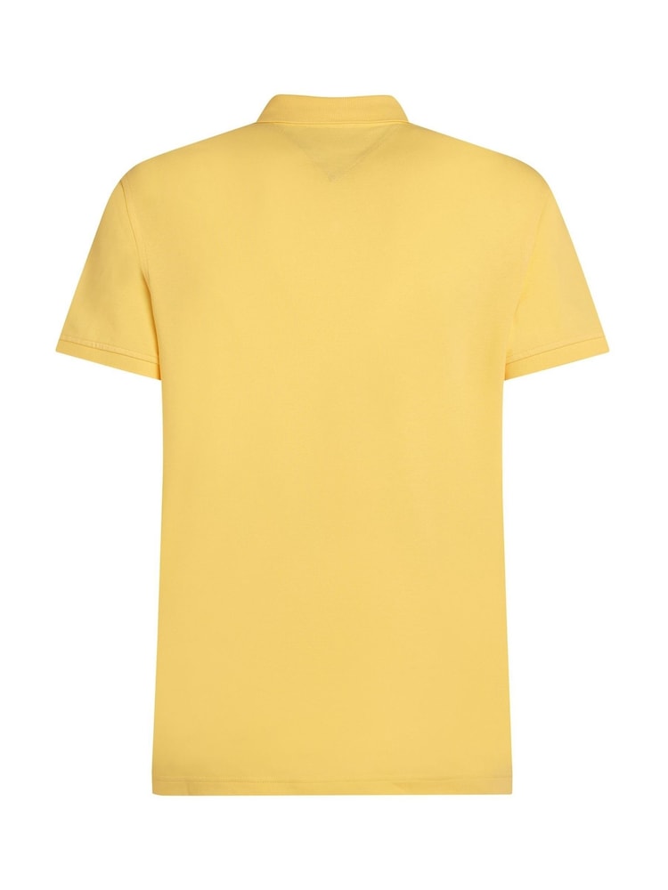 Tommy Hilfiger Yellow 1985 Regular Fit Stretch Polo Shirt - Image 6 of 7