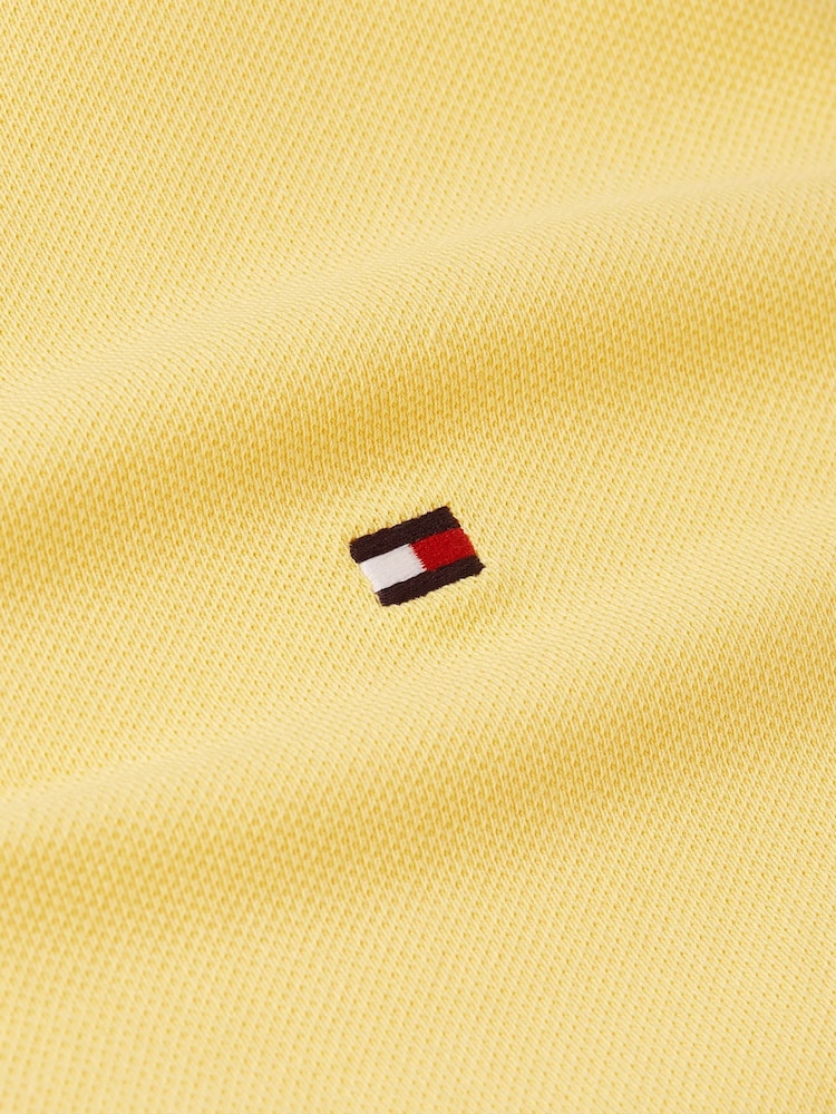 Tommy Hilfiger Yellow 1985 Regular Fit Stretch Polo Shirt - Image 7 of 7