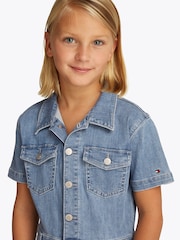 Tommy Hilfiger Blue Denim Jumpsuit - Image 3 of 5